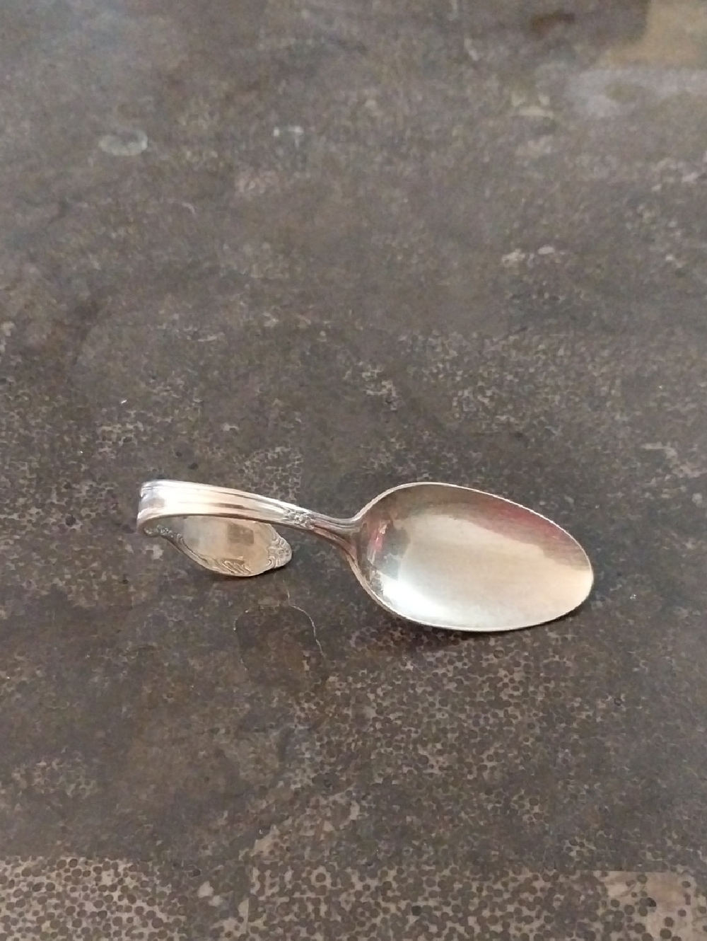 Antique -W.m Rogers - Silver Plate Baby Spoon -21 g.